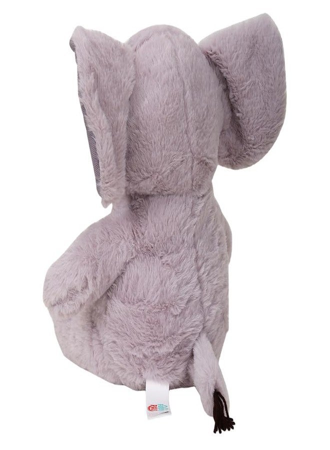 STRIDERS لعبة فيل قطيفة ناعمة للأطفال من ستريدرز - رمادي | حيوان محشو لطيف للأطفال | فيل ناعم قابل للعناق للبنات والأولاد | قطيفة ناعمة للعب والمرح - Image 4